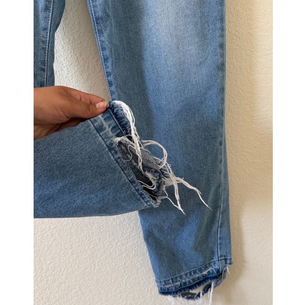 Pinko Flexi Maddie 5 Mom Denim Vintage Jeans Blue Paperbag Waist Size 29 Y2K - Picture 7 of 10